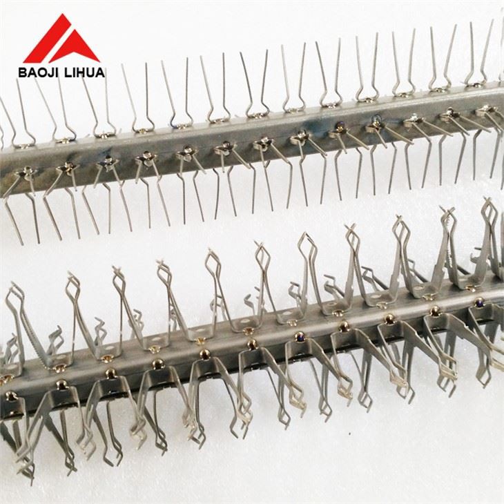 Titaanist anodeeriv rack rakised